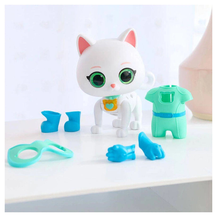 Disney Junior Super Kitties Cat-Tastic Transforming Bitsy Action Figure (19.7 cm, 9 Pieces)