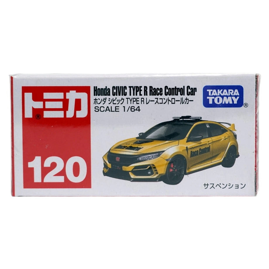 Takara Tomy Tomica 120 Honda Civic Type R Race Control Die-cast Car (1:64, Yellow)