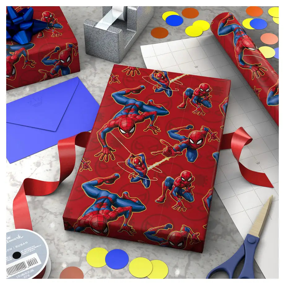 Hallmark Marvel Spider-Man Gift Roll Wrap (2 m, Red)