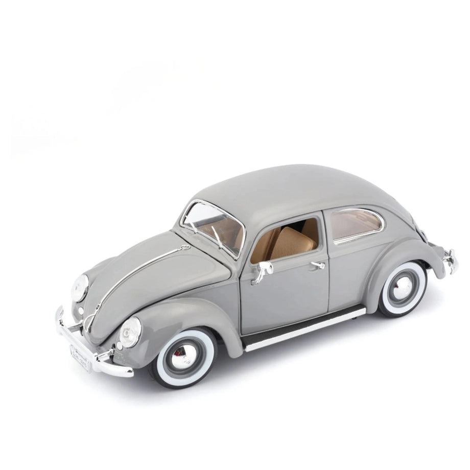 Bburago Volkswagen Beetle 1955 Die-Cast Car (1:18, Grey)