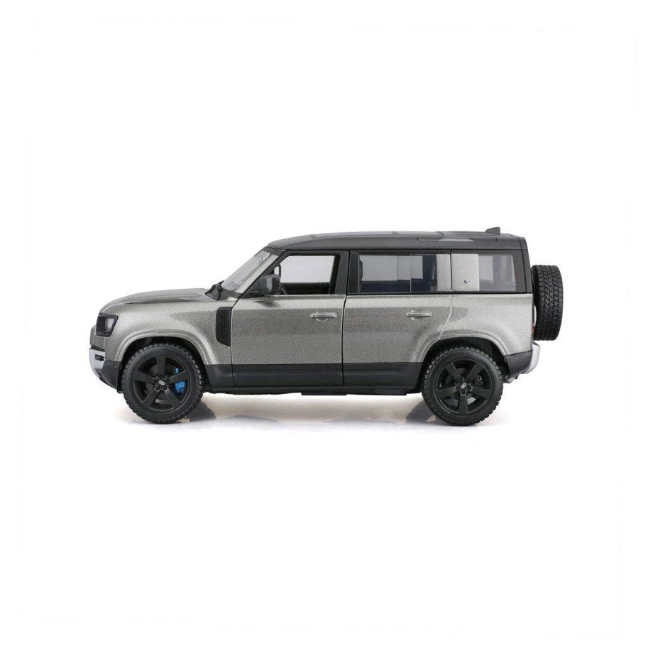 Bburago Land Rover Defender 110 2022 Die-Cast Car (1:24, Silver/Black)