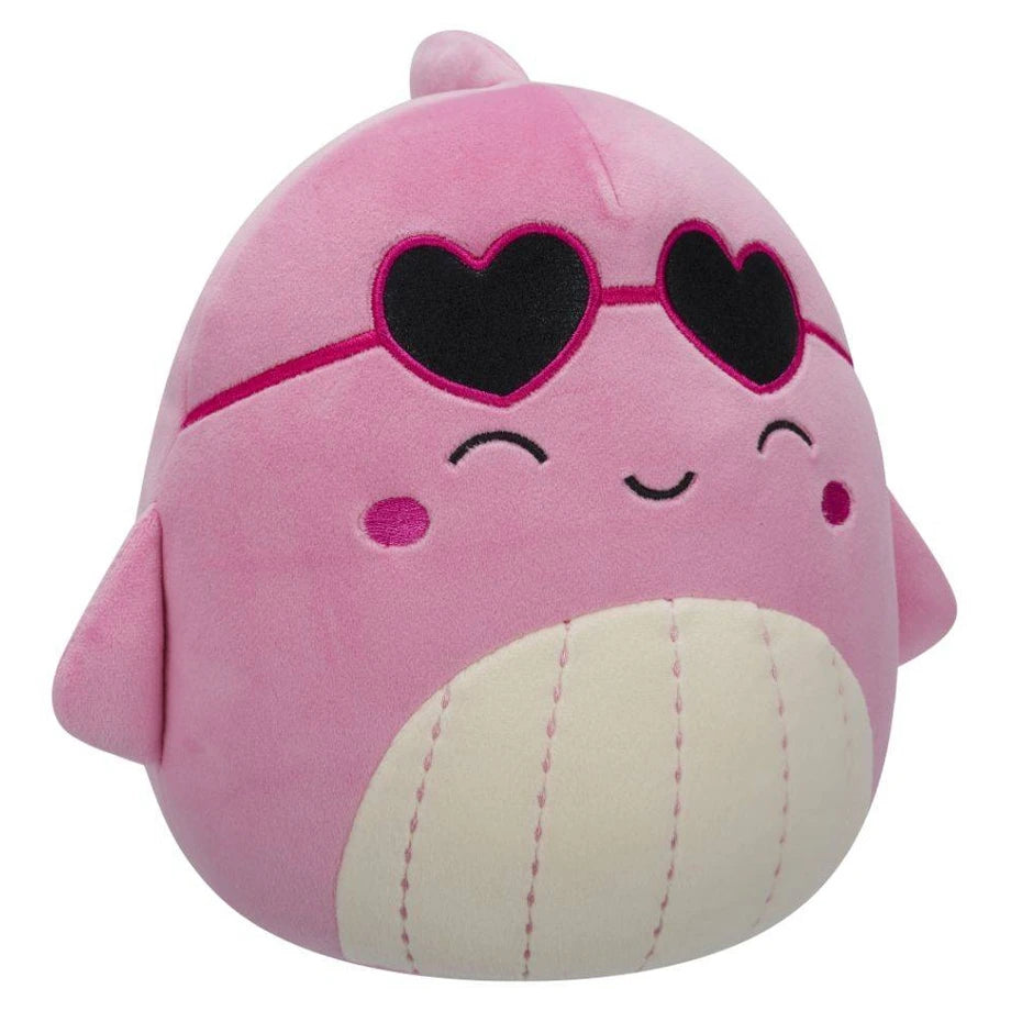 Squishmallows Whale Valentine Plush (Pink)