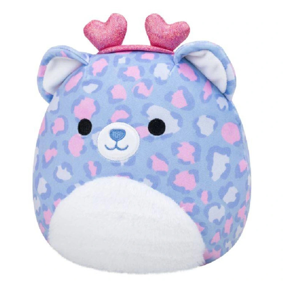 Squishmallows Leopard Valentine Plush (Purple/Pink/White)