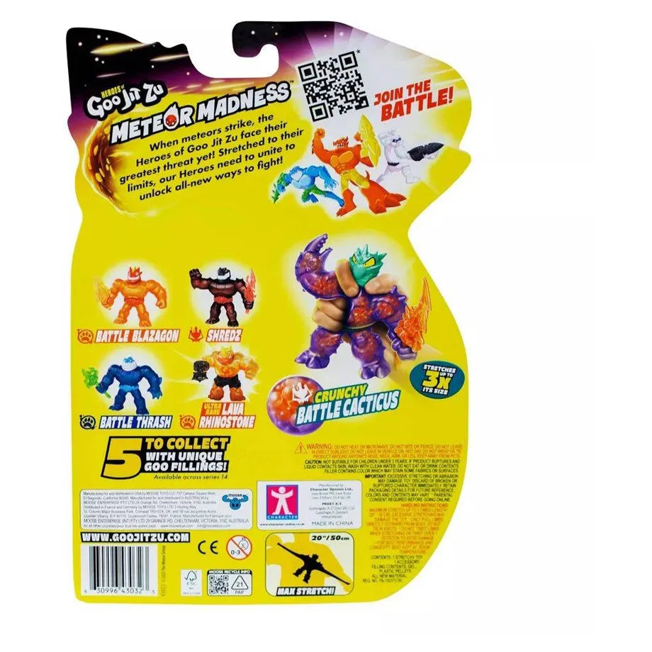 Heroes of Goo Jit Zu Meteor Madness Crunchy Battle Cacticus Action Figure