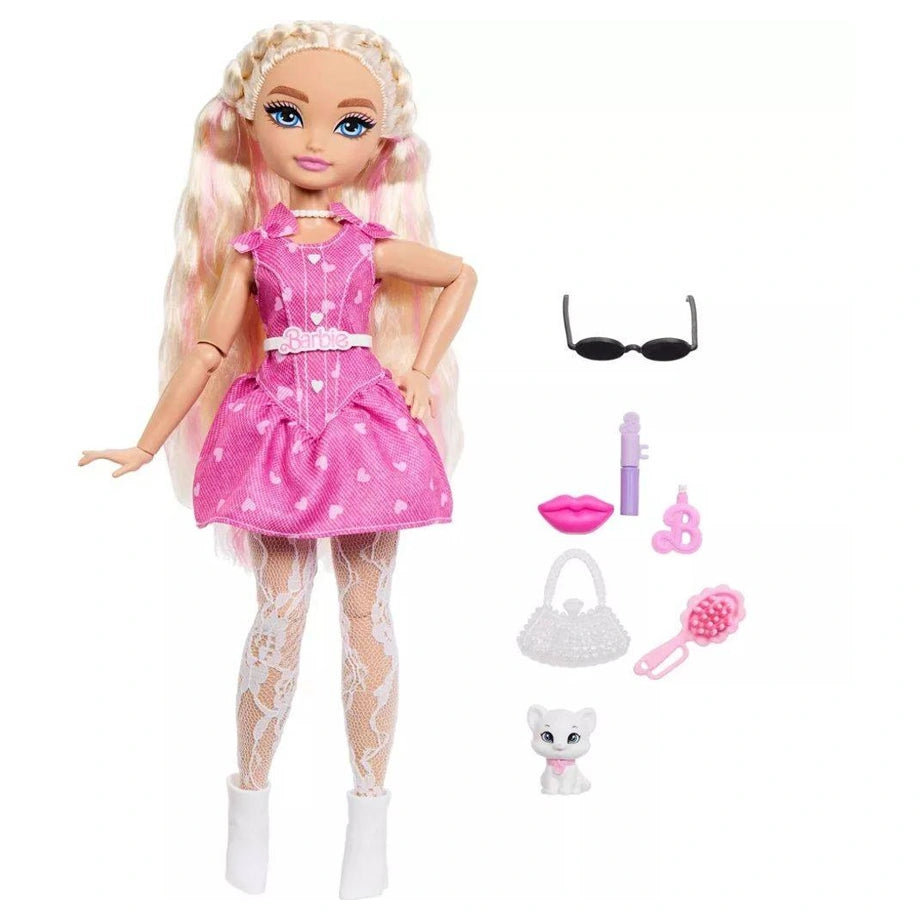 Mattel Barbie Dream Besties Barbie "Malibu" Blonde Hair Fashion Doll (7 Accessories)