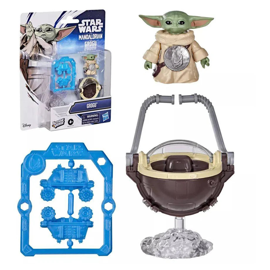 Star Wars The Mandalorian And Grogu ActionVerse Grogu Action Figure Playset (3.3 cm)