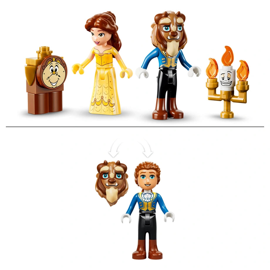 LEGO Disney Princess Belle & the Beast’s Enchanted Castle Building Toy Set 43289 (885 Pieces)