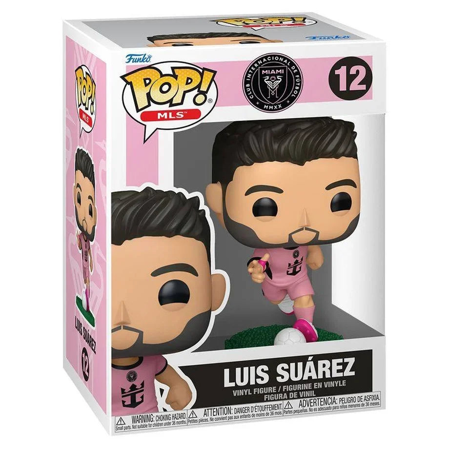 Funko POP! MLS Inter Miami CF Luis Suarez (Pink Uniform) Vinyl Figure (9.9 cm)