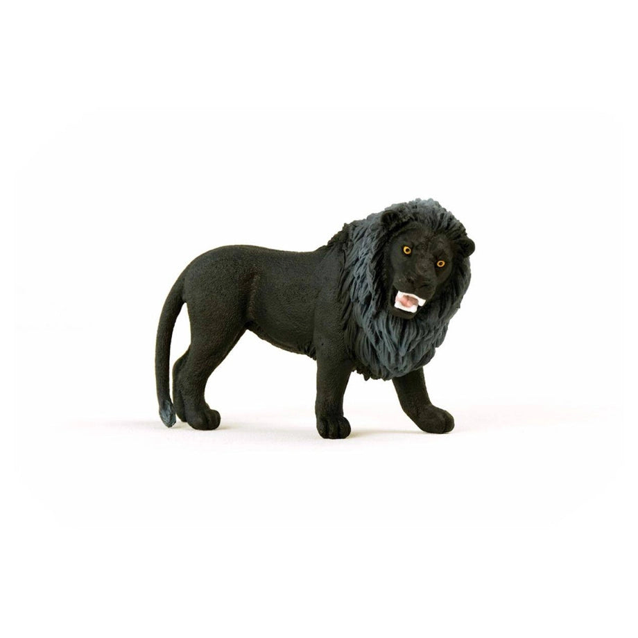 Schleich Wild Life Roaring Lion Figure (Black)