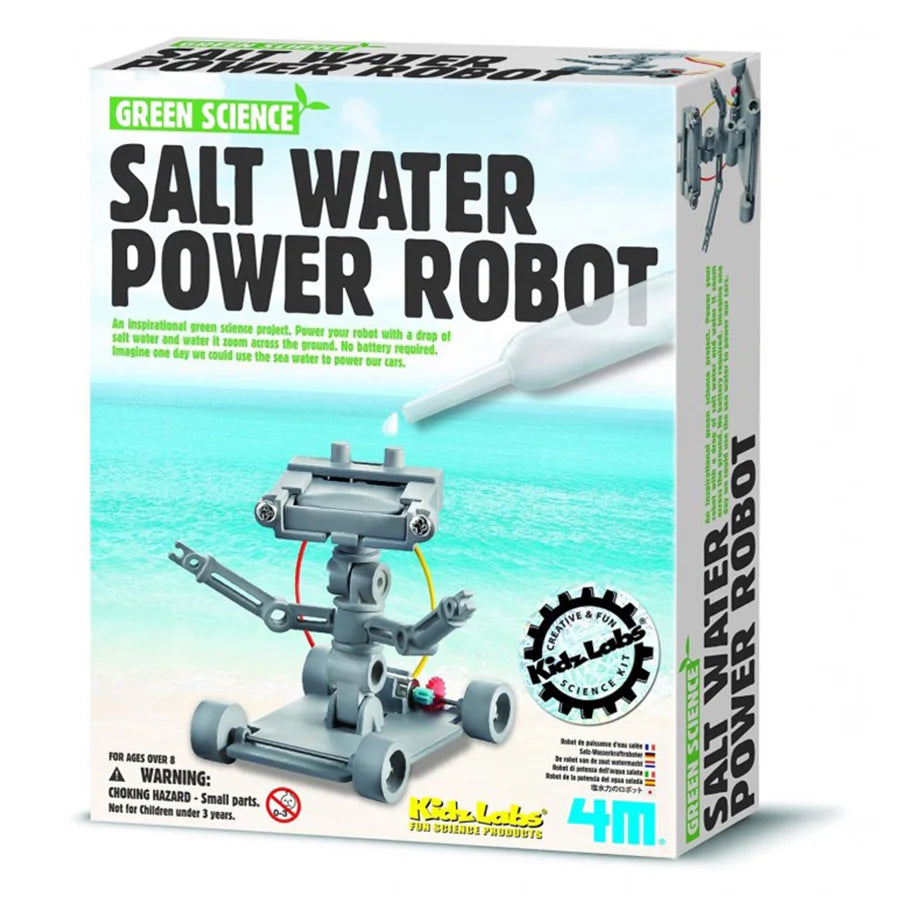 4M KidzLabs Green Science Salt Water Power Robot Kit