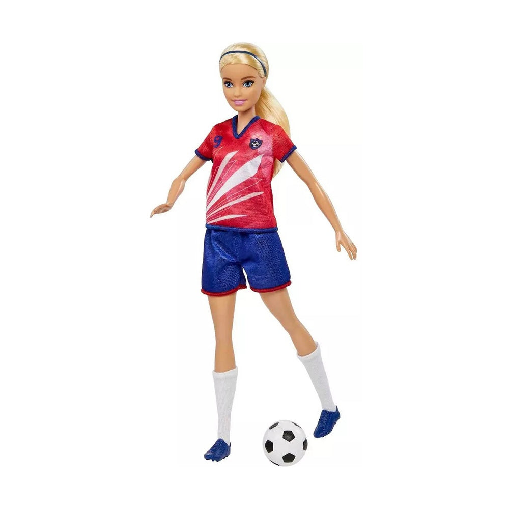 Barbie Soccer Blonde Doll in 9 Jersey (29 cm)