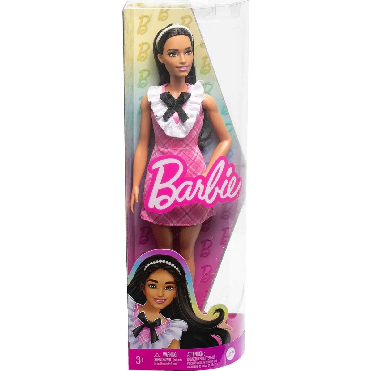 Barbie Pink Plaid Dress Fashionistas Doll (Pink Plaid)
