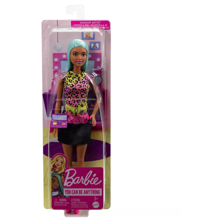 Barbie You Can Be Anything Makeup Artist Doll with Teal Hair