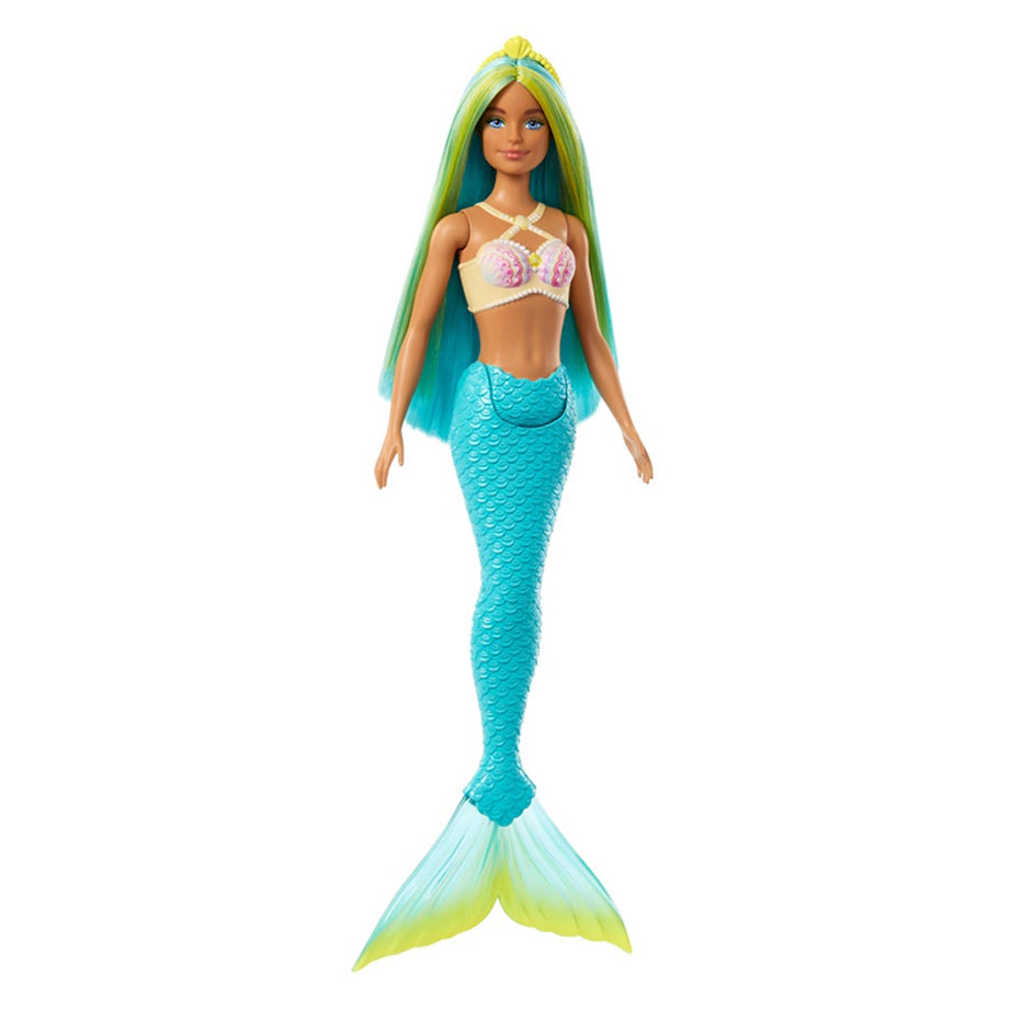 Barbie Colorful Hair Mermaid Doll with Headband Accessory