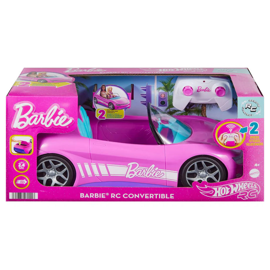 Barbie x Hot Wheels Barbie Convertible RC Car (Pink)