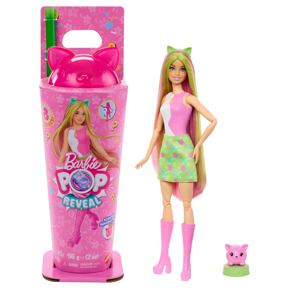 Barbie Animal Party Series POP Reveal Doll Cat (32.39 cm)
