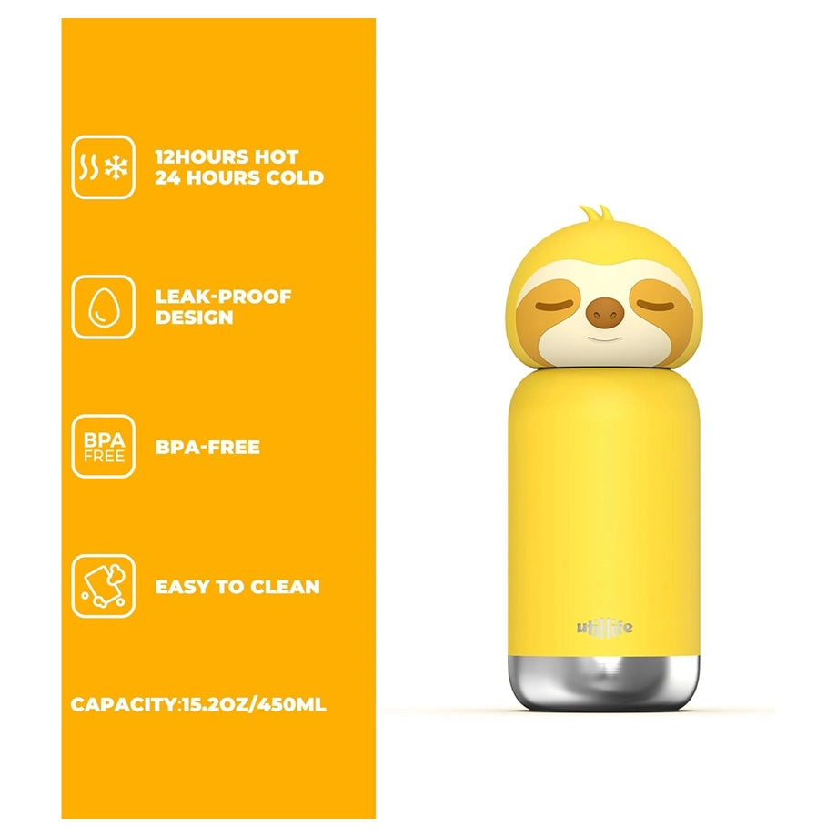 Utilife Water Bottle BPA-Free (Sloth)