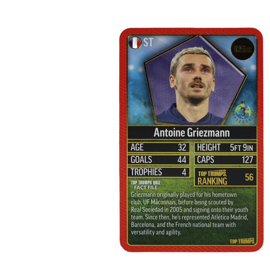 WMOVES Top Trumps World Football Stars 200 Edition (Red)