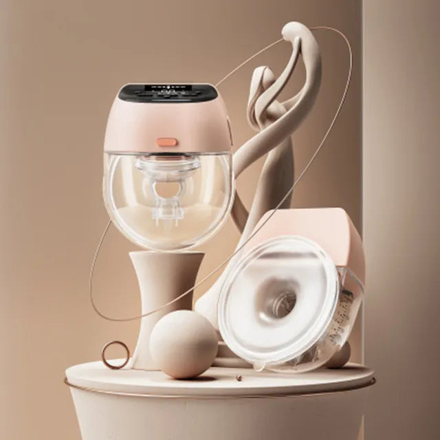 Blooming Blossom Wearable All-in-One Breast Pump 200ml (Pink)