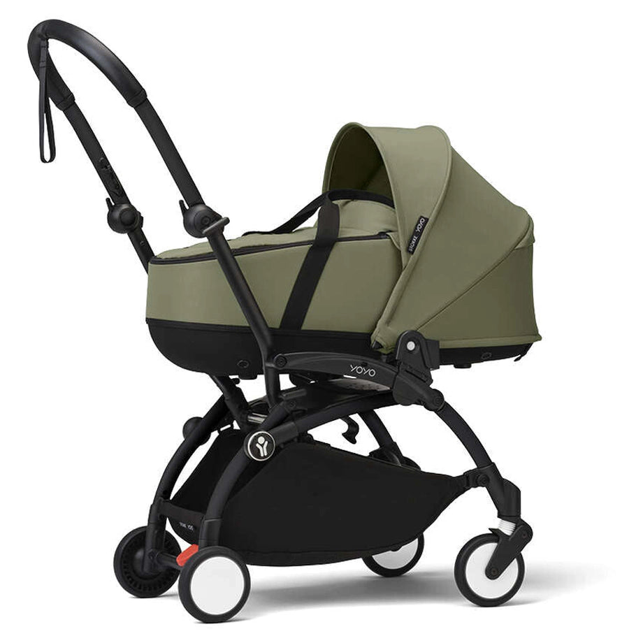 Stokke YOYO³ Black Frame Stroller + Newborn Shell