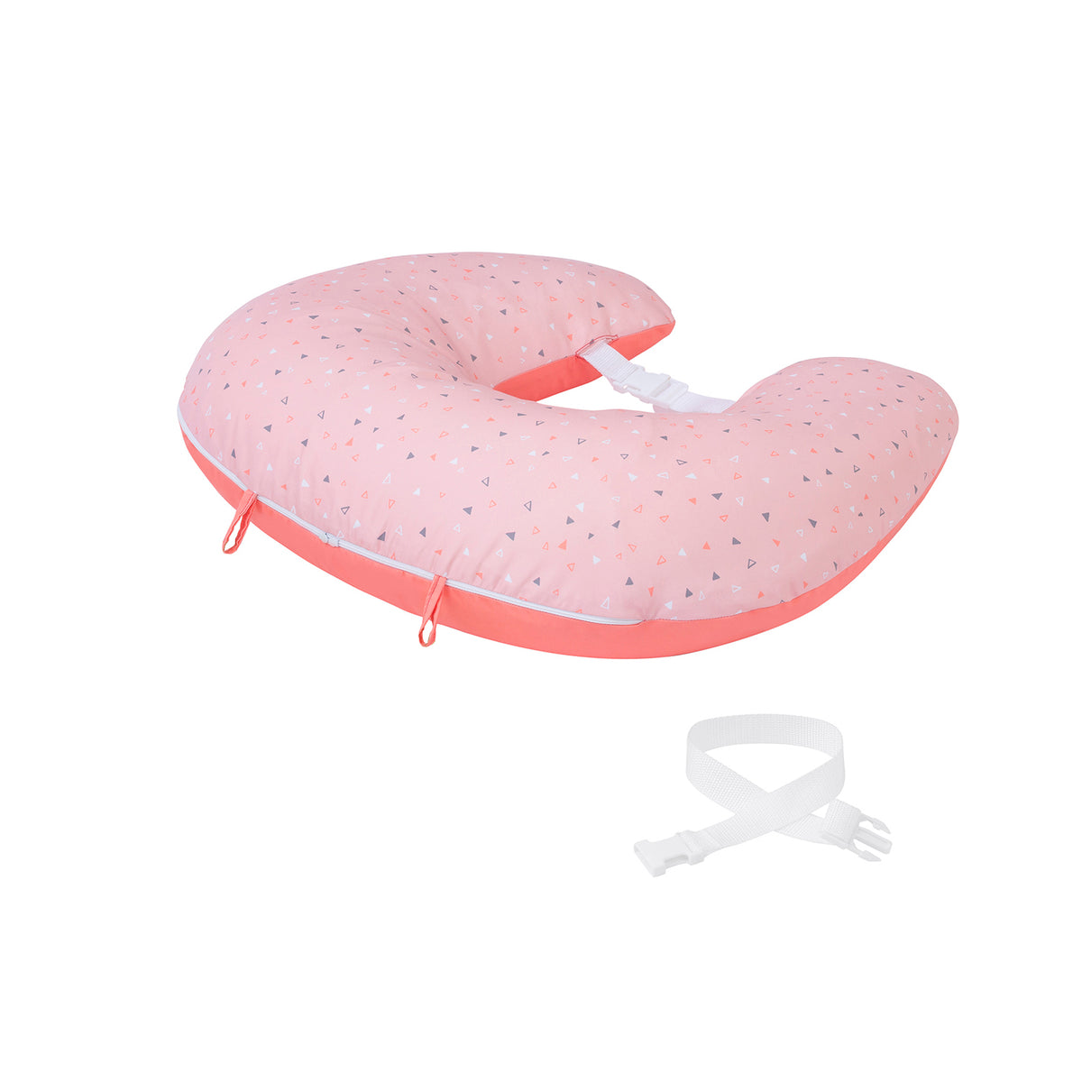 ClevaCushion Nursing Pillow & Baby Nest (Coral) Halamama