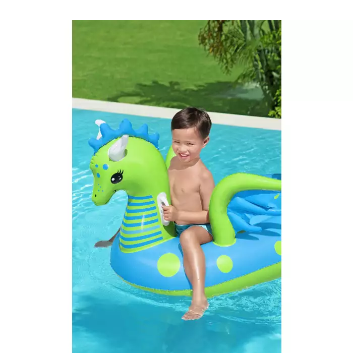 Bestway Fantasy Dragon Ride On (53 Inch x 56 Inch/1.34m x 1.42m)
