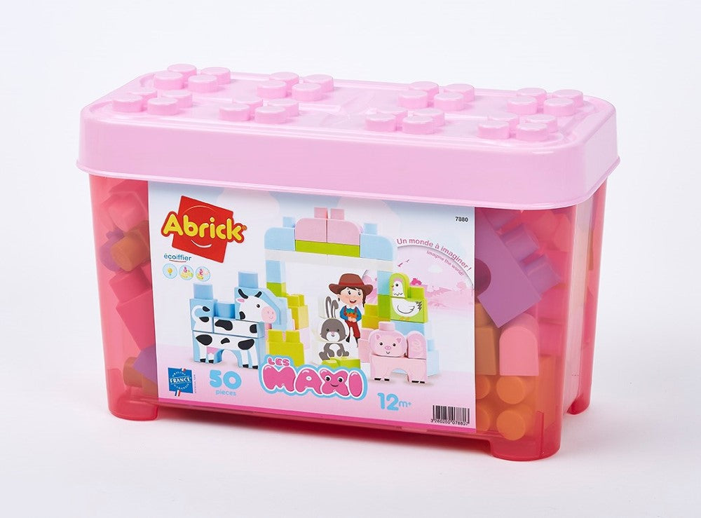 Ecoiffier Les Maxi Farm Animals Barrel 50pc