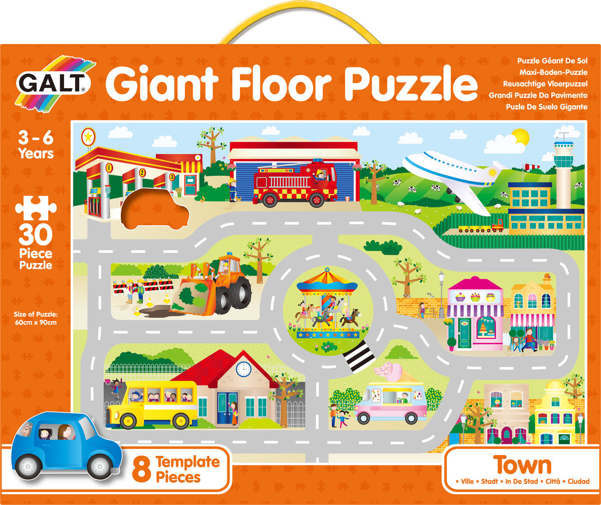 Galt Giant Floor Puzzle Town