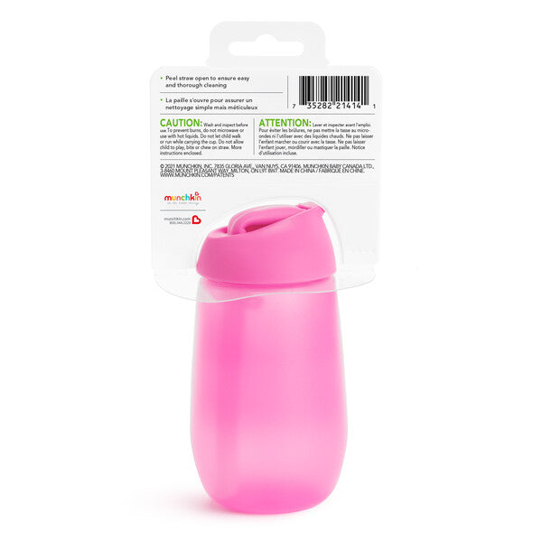 Munchkin Simple Clean Straw Cup 10oz (Pink)