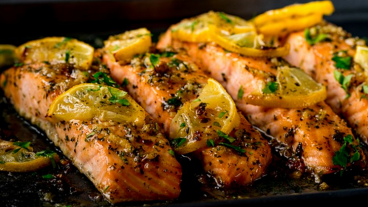 BAKED HONEY GARLIC SALMON