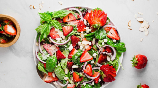STRAWBERRY SPINACH FETA SALAD