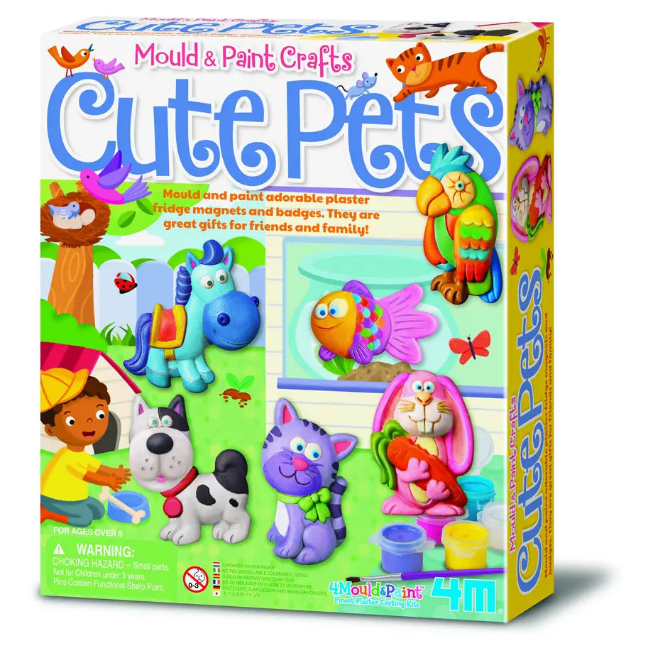 4M Mould & Paint Cute Pets Craft Kit