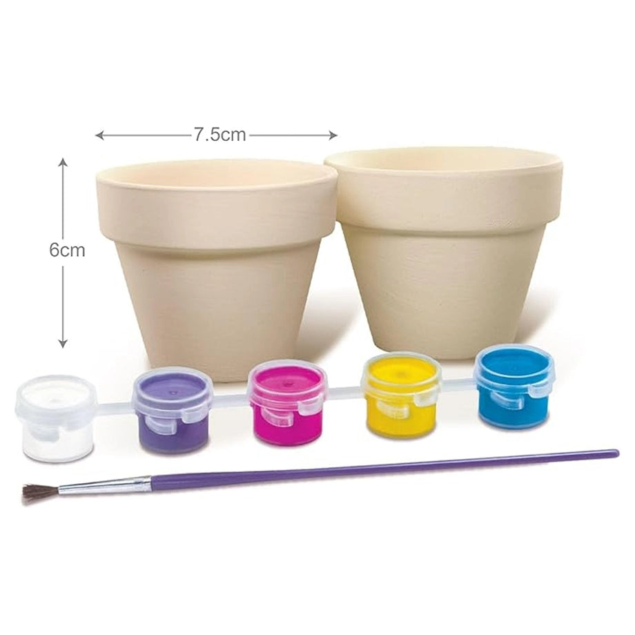 4M KidzMaker Paint Your Own Terracotta Flower Pots
