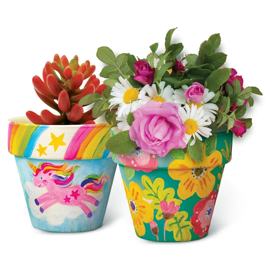 4M KidzMaker Paint Your Own Terracotta Flower Pots