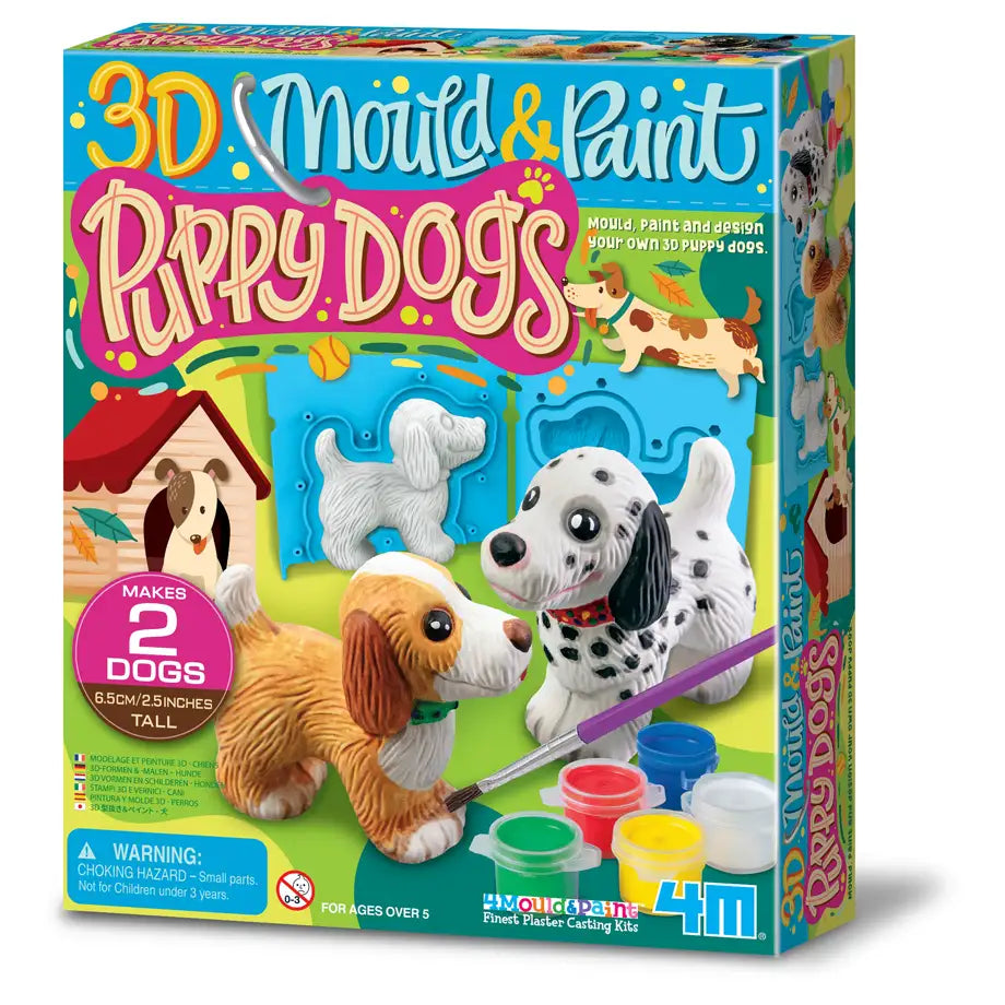4M Mould & Paint 3D Puppy Dogs
