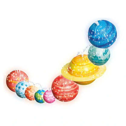4M STEAM Powered Girls Solar System String Lights Kit