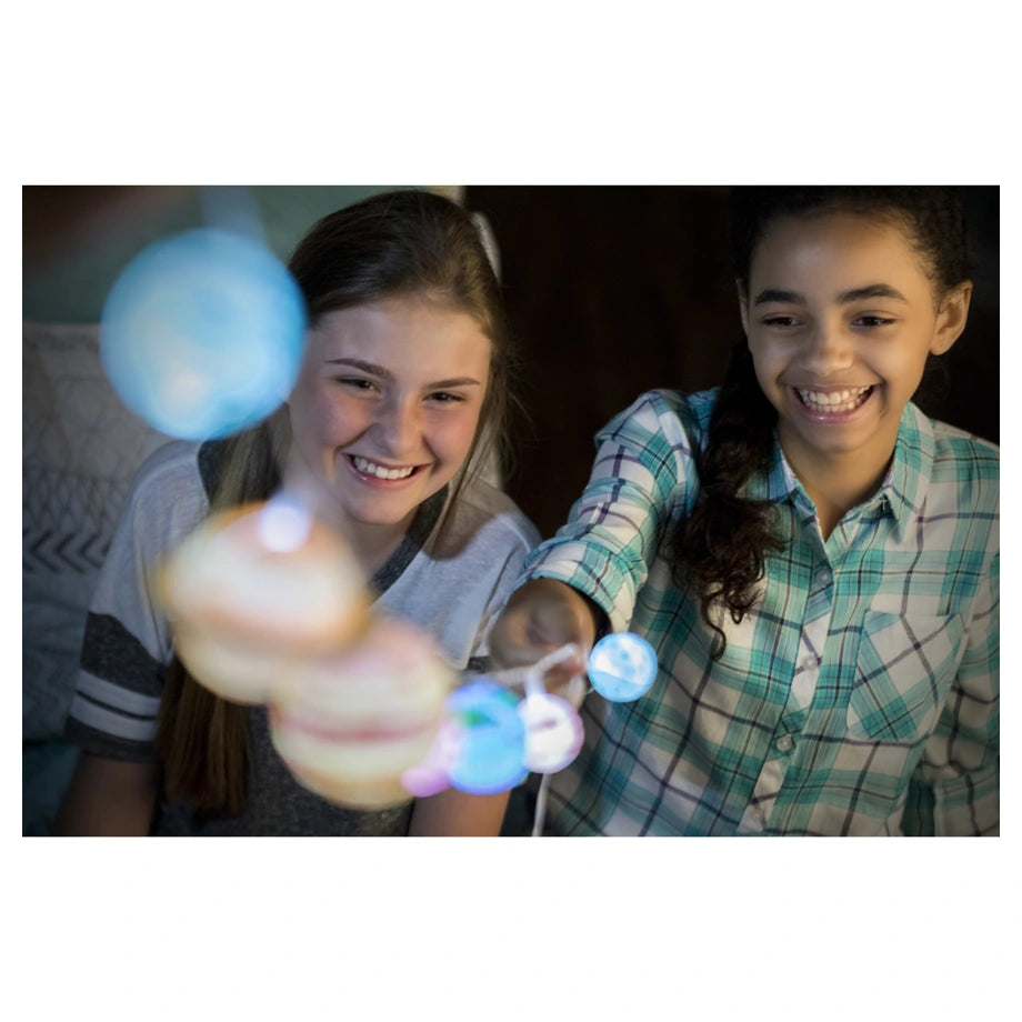 4M STEAM Powered Girls Solar System String Lights Kit