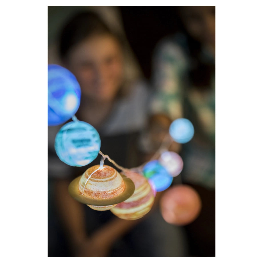 4M STEAM Powered Girls Solar System String Lights Kit