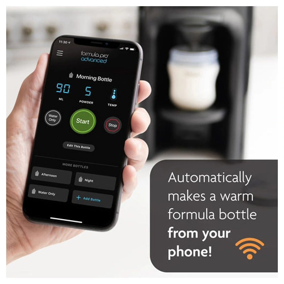 Baby Brezza Formula Pro Advanced Wifi & Bottle Washer Pro (Black Edition)