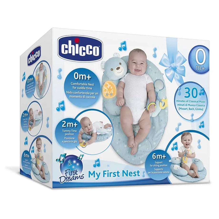 Chicco First Dreams My First Baby Nest With Music and Light (Blue)