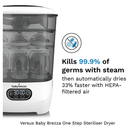 Baby Brezza One Step™ Baby Bottle Sterilizer and Dryer Advanced + Universal Descaler 24 Tablets