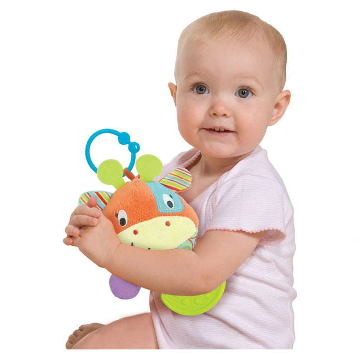 Winfun Round Patch The Giraffe Teether Rattle