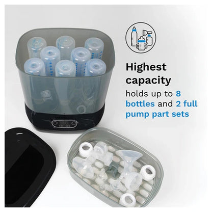 Baby Brezza One Step™ Baby Bottle Sterilizer and Dryer Advanced (Black) + Universal Descaler 24 Tablets