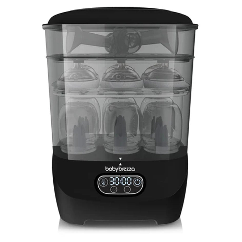 Baby Brezza One Step™ Baby Bottle Sterilizer and Dryer Advanced (Black) + Universal Descaler 24 Tablets