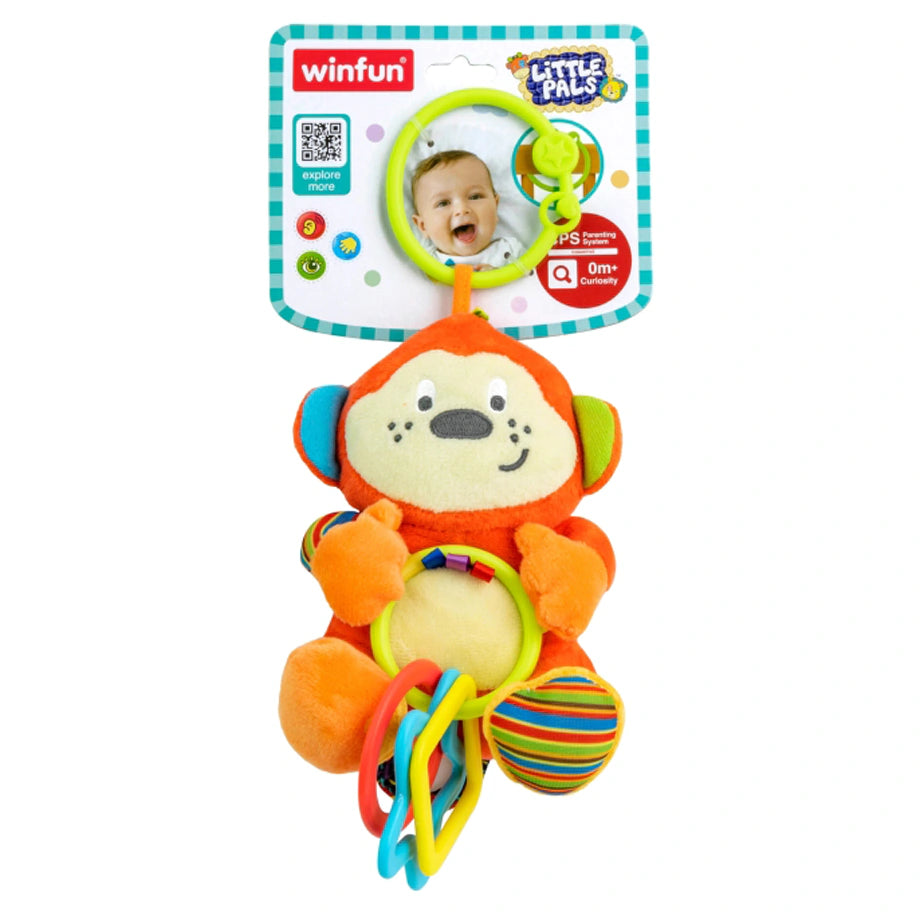Winfun Cheeky Chimp Rattle With Rings