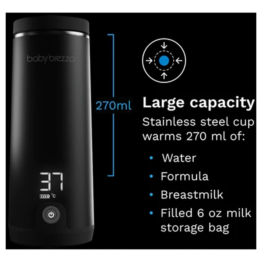 Baby Brezza Superfast Portable Bottle Warmer + Instant Water Warmer For Baby Bottles