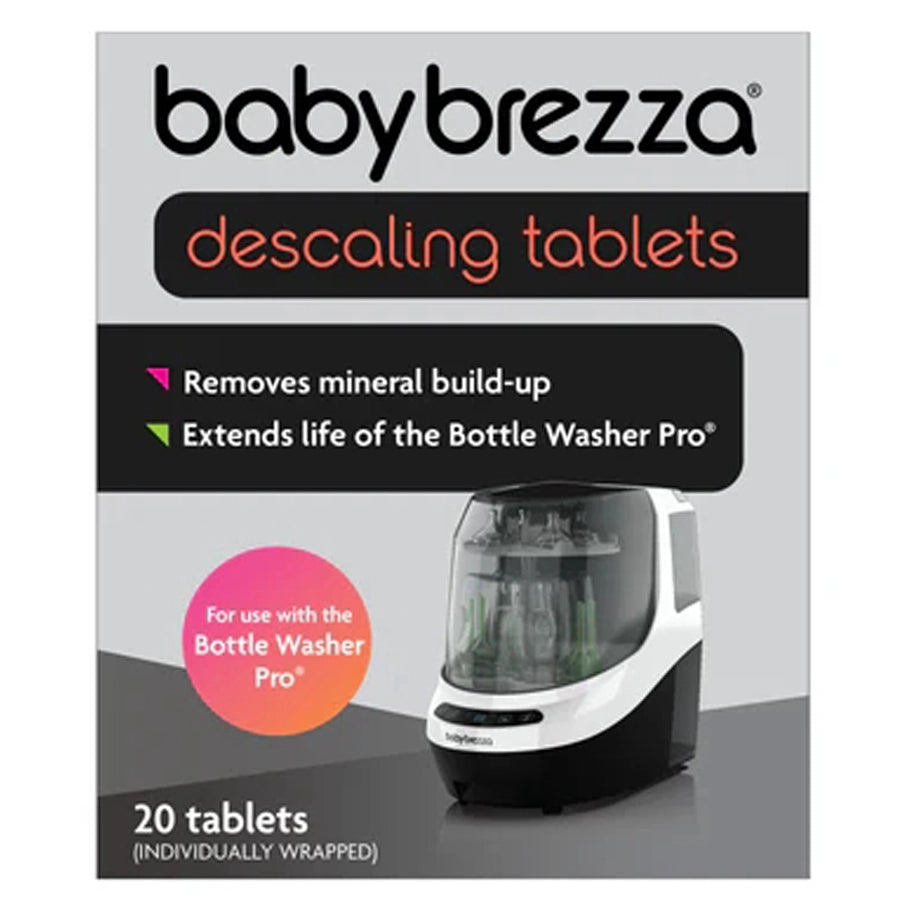 Baby Brezza Pack of Detergent + Descaling Tablets - Compatible with Baby Brezza Bottle Washer Pro Only