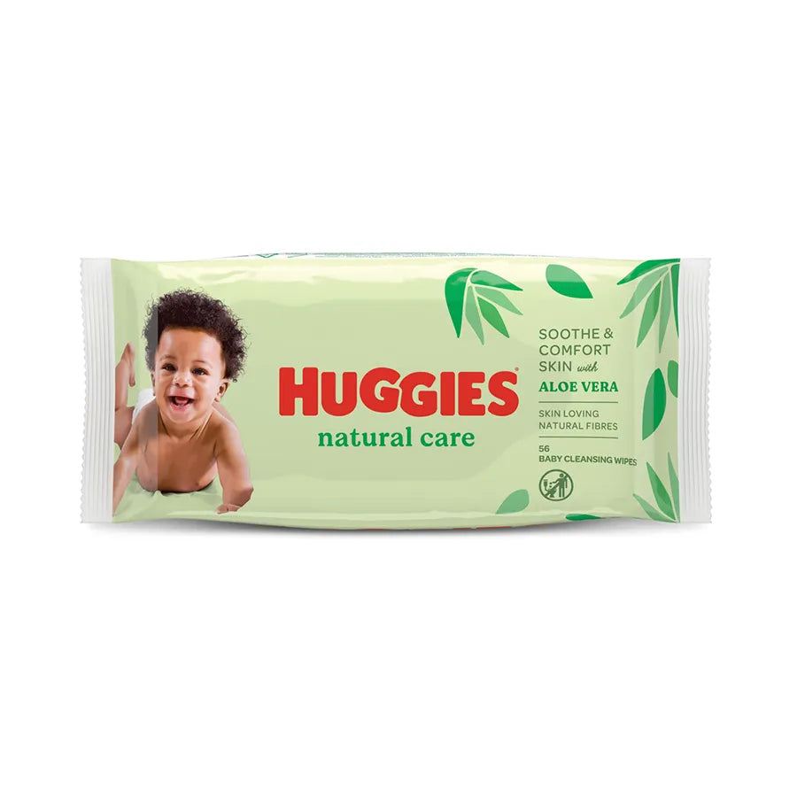 Huggies Baby Wipes Natural Care 56's x 4 (Value Pack)
