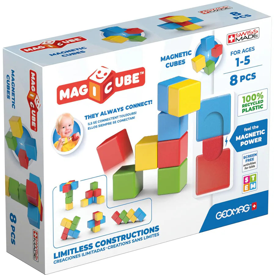Geomag Magicube Fullcolor Try Me Building Blocks Set 8pcs Geomag Magicube Fullcolor Try Me Building Blocks Set 8pcs