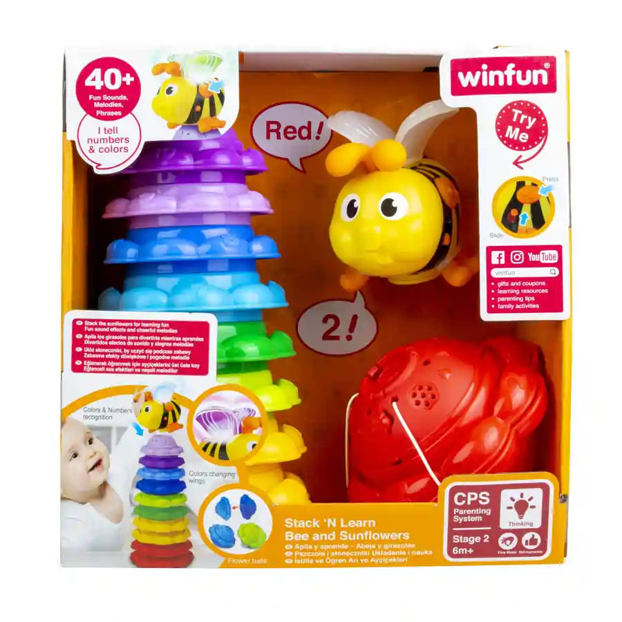 Winfun Stack 'N Learn Bee And Sunflowers Winfun Stack 'N Learn Bee And Sunflowers